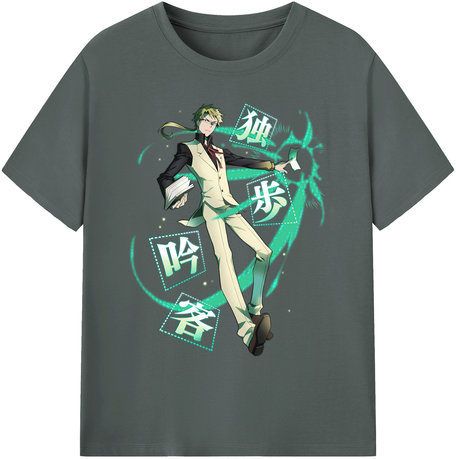 （画像用） 文豪ストレイドッグス Bungo Stray Dogs 綿100％ メンズ半袖Tシャツ｜肌触りやわらか＆通気性